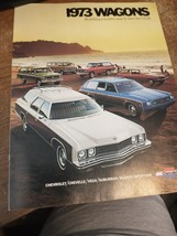 Nos 1973 Chevrolet Station Wagons Dealer Sales Brochure 20 Pages - £5.93 GBP