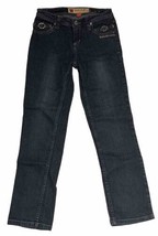 Y2K Apple Bottom Jeans Junior Girls Sz 14 Low Rise Embroidered Stretch 26x27” - £21.88 GBP