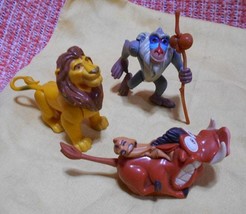 Lot of 5: &quot;Lion King&quot; Mc Donald Happy Meal Toy Figures, Old Vintage Collectibles - £17.58 GBP