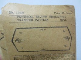Pictorial Review Pattern 2526 Embroidery Transfer Basket Floral - $10.00