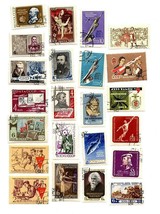 Lot of 23 RUSSIA USSR Postage Stamps Vintage 1961 1962 Historical  Political A10 - £5.61 GBP
