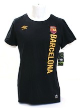 Umbro Black Barcelona Crew Neck Cotton Blend Tee T Shirt Men&#39;s NWT - £27.51 GBP
