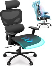 BNEHS Ergonomic Office Chair, Seat Slidable Desk Chair, Mesh Office Chair, Black - £93.30 GBP
