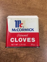 McCormick Ground Cloves 1.25 oz Vintage Spice Tin - $10.00