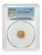 1851-O G$1 PCGS XF40 - £387.61 GBP