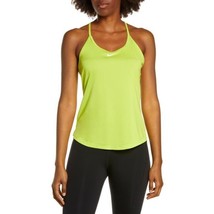 Nike Women&#39;s Dri-FIT One Standard Elastika Tank Top DD4941-321 Lime Green Size S - £27.82 GBP