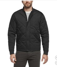 Banana Republic Mens Bomber Jacket Black Quilted Pockets Midweight Polye... - $1,344.22 MXN