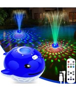 ChlorStar Floating Pool Fountain with Remote, Whale Pool Fountain with L... - $102.92