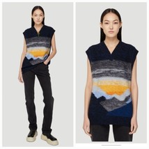 ACNE STUDIOS Koris Intarsia Sunset Sweater Wool Vest Size L $565 - £209.71 GBP