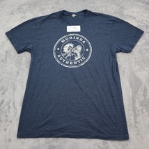Morinda Authentic Shirt Mens M Blue Basic Half Sleeve Tee Crew Neck - $355.10 MXN