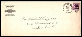 1933 US Cover - NY &amp; Chi RPO to Detroit, Michigan M5  - £2.28 GBP