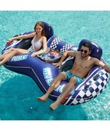 Inflatable River Tube Float - 2 Person Heavy Duty River Float Pool Floats - £23.18 GBP