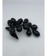 Vtg Black Individually Hand Blown Glass Grapes Cluster mid-century moder... - $556.74 MXN