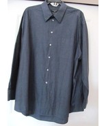 DOCKER&#39;S Men&#39;s Shirt Cotton Blend L/S Blue 17-17 1/2-32/33 Size XLG - £13.81 GBP