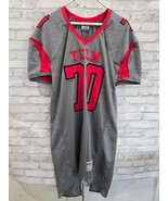 Riddell Football Practice Jersey Gray Red Mesh Men Split Hem YELM #70 On... - $475.79 MXN