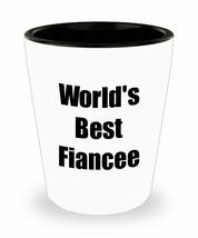 Fiancee Shot Glass Worlds Best Funny Gift Idea For Liquor Lover Alcohol 1.5oz Sh - £10.14 GBP