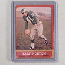 Jerry Norton 1963 Topps Card #83 Dallas Cowboy Philadelphia Eagles Creased - $6.93