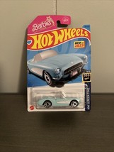 2023 HOT WHEELS SCREEN TIME SERIES BARBIE 1956 CORVETTE Baby Blue - £6.87 GBP