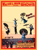 Decoration Poster.Wall art print.Room interior design.High wire circus show.9270 - £12.91 GBP+