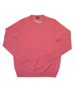 NWT J.Crew Men&#39;s Cashmere Crewneck in Dusty Barn Red Pink Pullover Sweat... - £71.96 GBP