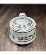 Vintage Royal Limited Holly Holiday Porcelain Sugar Bowl With Lid  Made ... - $14.99