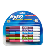 EXPO Low Odor Fine Tip Dry Erase Marker Fine Point Assorted Colors 12 count - $300.85 MXN