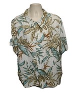 Margaritaville Mens White 2XL Button Front Collar Shirt - $464.65 MXN