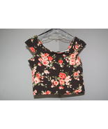 FOREVER 21 Knit Crop Top Black Pink Size M NWT - £11.77 GBP