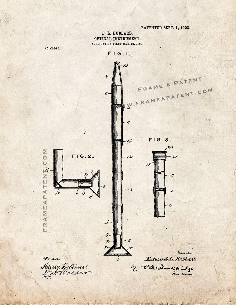 Optical Instrument Patent Print - Old Look - $7.95 - $40.95
