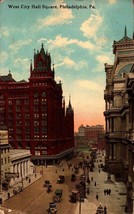 Vintage POSTCARD-WEST City Hall Square,Philadelphia, Pa -early 1900&#39;s -bk32 - £3.16 GBP