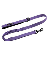 Soft Pull Paisley Purple 4 ft Traffic Dog Leash with 6 In Stretch and Gr... - $371.09 MXN