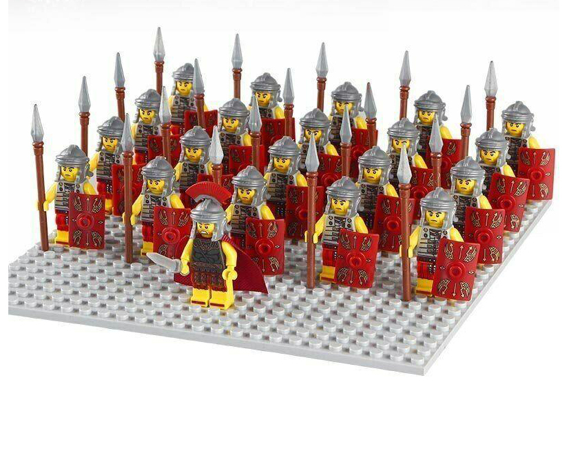 Roman Centurion Officer with Warriors Battalion Army Set 21 Minifigures Toy Gift
