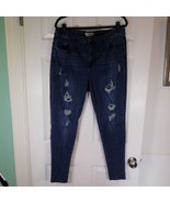 Hybrid Company Distressed Skinny Jeans Size 18 High Rise Stretch Denim - $39.59 CAD