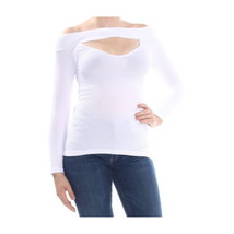 Free People Womens Cut Out Off The Shoulder Fitted Top Color White Size XS/S - £31.03 GBP
