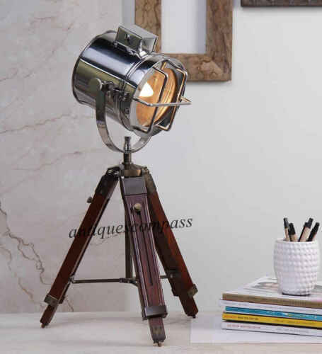 Vintage Marine Table Tripodie Socke Lampe Designer Spot Light Studio Decor Mason
