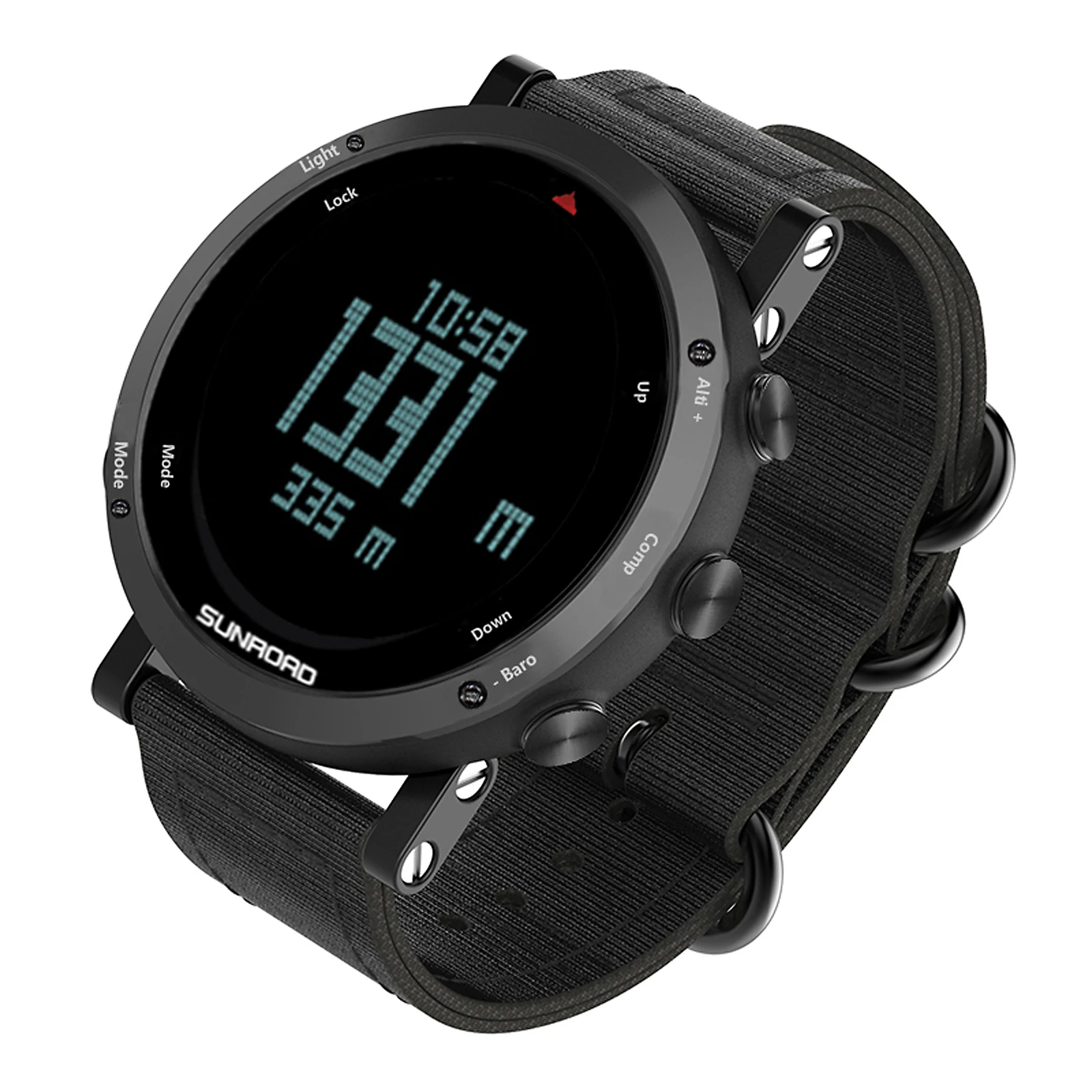 SUNROAD FR851B Multifunctional Outdoor Sports Watch Altimeter Compass - £76.32 GBP