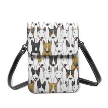 Women Messenger Bag Square Mini Bull Terrier Pattern Hasp Bag The Tide Female Ha - £31.09 GBP
