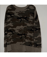 Time and Tru Green and Brown Camouflage Crewneck Sweater - $182.82 MXN