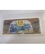 2015 LAOS 500 KIP   BANKNOTE UNC- Irrigation system / Harvest - $2.05