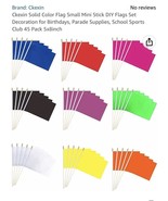 Solid Color Blank Flags Set 5x8 Inch, DIY Parade , Party Decor, Pride 45... - $271.26 MXN