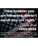 Just Because You Are Offended Doesn't Mean You Are Right Charlie Kirk Decal - €5,81 EUR+ Just Because You Are Offended Doesn't Mean You Are Right Charlie Kirk Decal - €5,81 EUR+