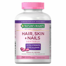 Nature&#39;s Bounty Hair, Skin and Nails, 250 Softgels - £20.37 GBP