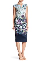 Ted Baker London Tiha Floral Midi Dress Size 3 (Us 8-10) New - £159.07 GBP