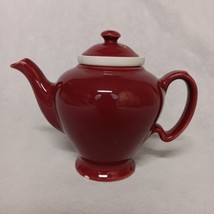 Hall McCormick Teapot with Infuser and Lid Maroon Red - £21.67 GBP