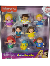 Fisher Price Little People Disney Princess Prince 8 figures Belle Ariel ... - $25.23