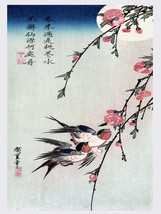 6036.Asian Flowers &amp; birds 18x24 Poster.Nature Wall Art Decoraive.Interior desig - £22.20 GBP