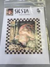 Siesta Sleeping Pig Cross Stitch Pattern by David Merry - Green Apple Co. #671 - $5.39