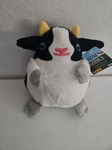 Daiso Farm Buddies Cow Plush Stuffed Animal Small White Black Spots - $24.73