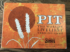 Vtg PIT card game, 1964, Parker Brothers, Counted &amp; Complete w Instructions - £11.86 GBP