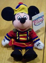 Walt Disney Nutcracker Mickey Mouse 9&quot; Bean Bag Stuffed Animal New w/ Tag - £12.23 GBP